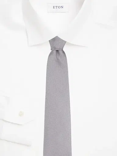Eton Men's Solid Silk Tie | Thumbnail 2 Eton Men's Solid Silk Tie | Thumbnail 2