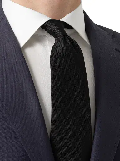Eton Men's Solid Silk Tie | Thumbnail 3 Eton Men's Solid Silk Tie | Thumbnail 3