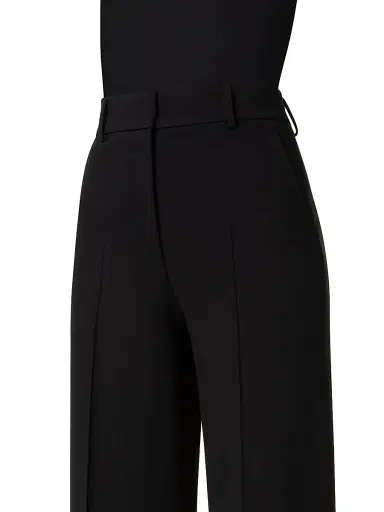 Akris punto Women's Chiaro Wide-Leg Trousers - Black - Size 16 | Thumbnail 5