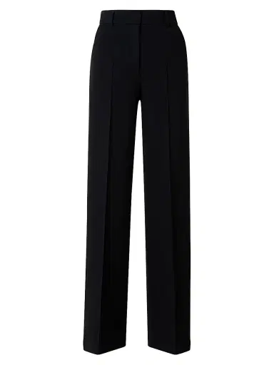 Akris punto Women's Chiaro Wide-Leg Trousers - Black - Size 16 | Thumbnail 1
