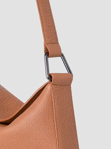 Akris Women's Little Anna Leather Hobo Bag - Cuoio | Thumbnail 4 Akris Women's Little Anna Leather Hobo Bag - Cuoio | Thumbnail 4