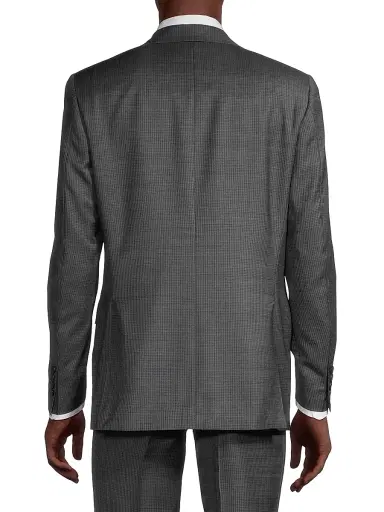 Canali Men's Siena Wool Single-Breasted Suit - Dark Grey | Thumbnail 5