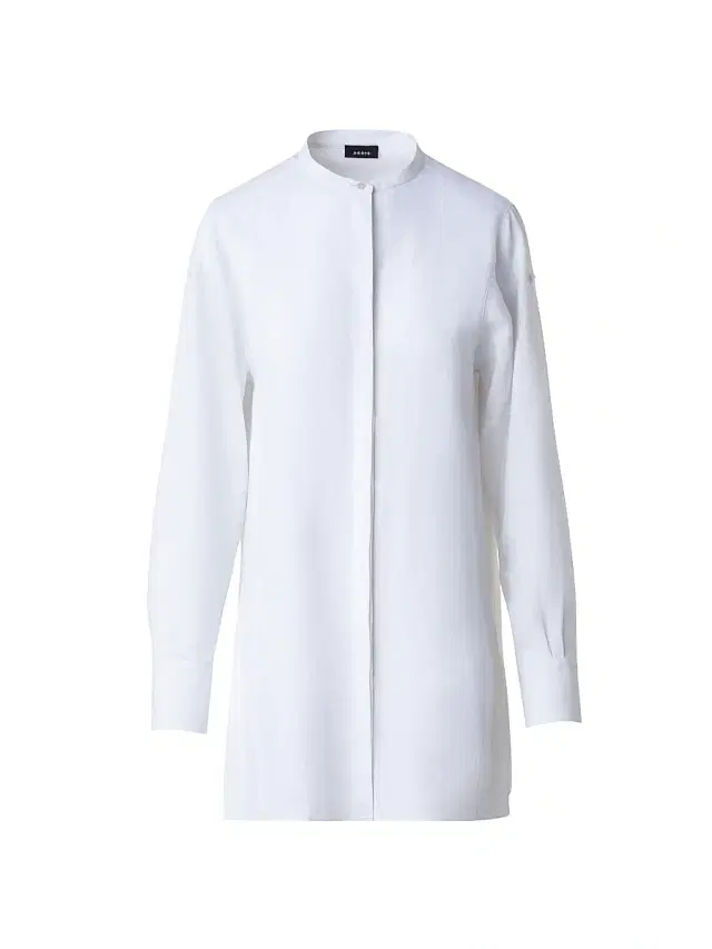 Women's Long-Sleeve Linen Tunic - Ecru