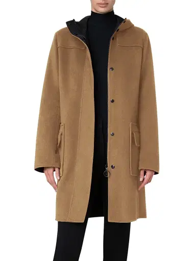 Akris punto Women's Duffel Reversible Coat - Malt Black - Size 16 | Thumbnail 11
