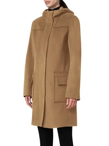 Akris punto Women's Duffel Reversible Coat - Malt Black - Size 16 | Thumbnail 12