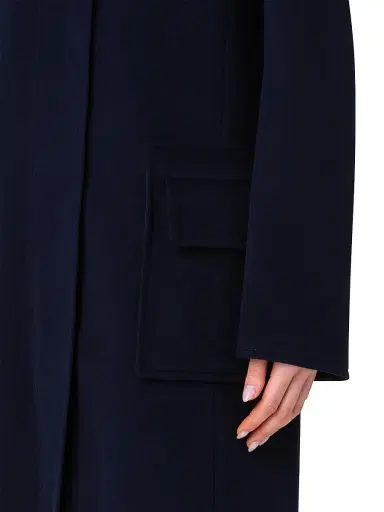 Akris punto Women's Duffel Reversible Coat - Malt Black - Size 16 | Thumbnail 6