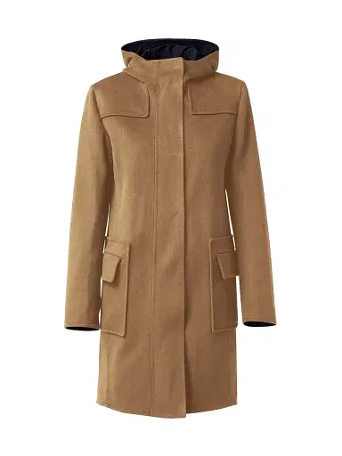 Akris punto Women's Duffel Reversible Coat - Malt Black - Size 16 | Thumbnail 9
