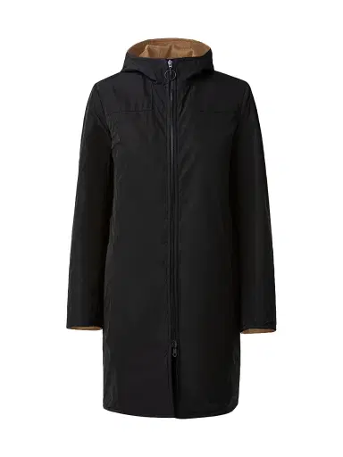 Akris punto Women's Duffel Reversible Coat - Malt Black - Size 16 | Thumbnail 10
