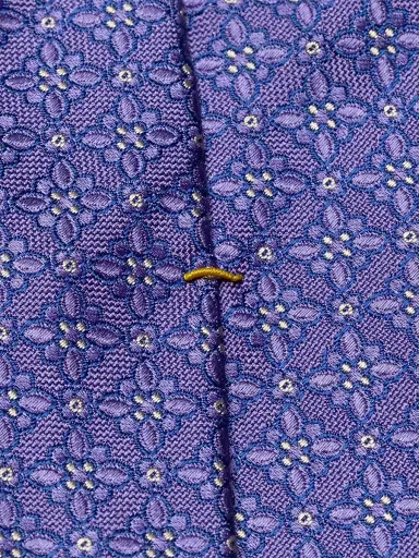 Eton Men's Floral Silk Tie - Purple | Thumbnail 3