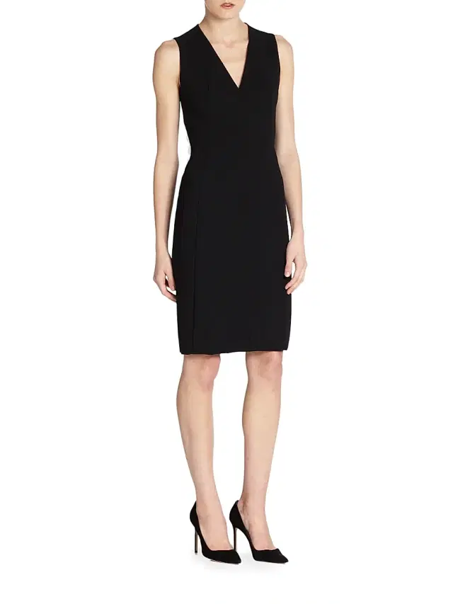 Akris Women's Architecture Collection Double-Face Wool Dress - Black