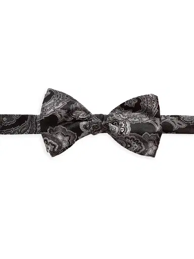 Eton Men's Paisley Silk-Blend Pre-Tied Bow Tie | Thumbnail 1 Eton Men's Paisley Silk-Blend Pre-Tied Bow Tie | Thumbnail 1