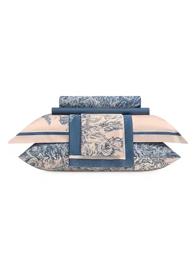 Togas Fonteni Duvet Cover & Sham Collection - Blue Peach Queen | Thumbnail 3 Togas Fonteni Duvet Cover & Sham Collection - Blue Peach Queen | Thumbnail 3