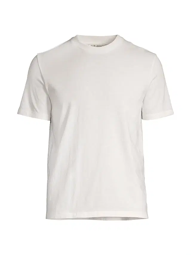 Men's New Box Crewneck T-Shirt - White Clean