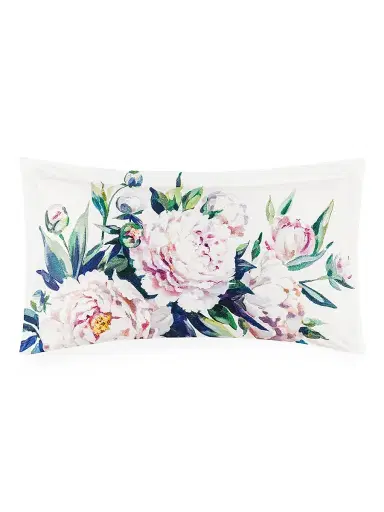 Togas Peonia Duvet Cover & Sham Collection - White Purple Blue Green King | Thumbnail 4