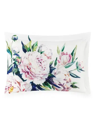 Togas Peonia Duvet Cover & Sham Collection - White Purple Blue Green King | Thumbnail 5