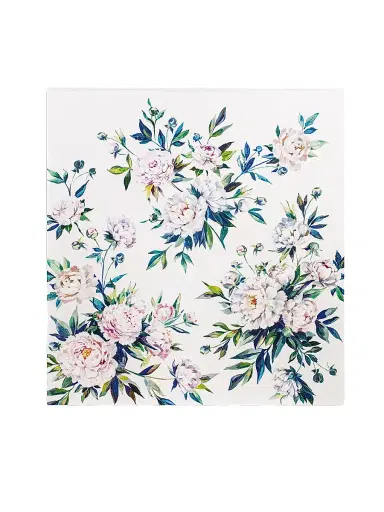 Togas Peonia Duvet Cover & Sham Collection - White Purple Blue Green King | Thumbnail 8