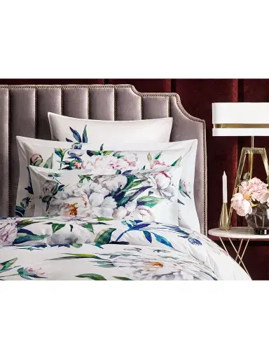 Togas Peonia Duvet Cover & Sham Collection - White Purple Blue Green King | Thumbnail 9