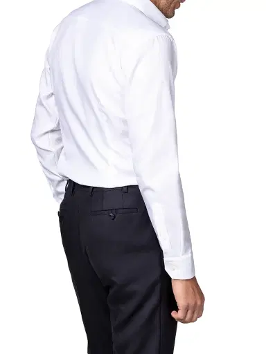 Eton Men's Contemporary-Fit Diagonal Stripe Dress Shirt - White | Thumbnail 4 Eton Men's Contemporary-Fit Diagonal Stripe Dress Shirt - White | Thumbnail 4