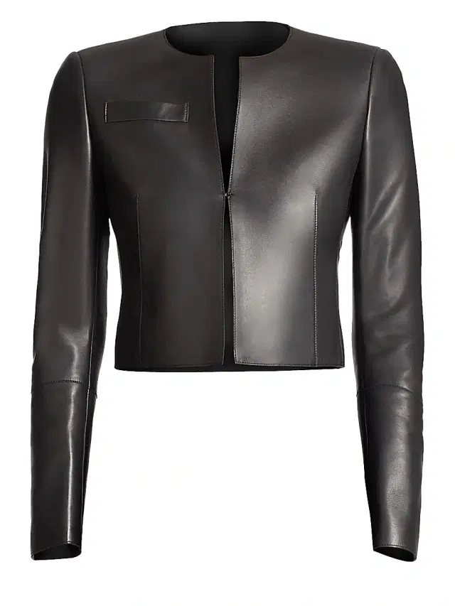 Women's Hasso Leather Jacket - Black