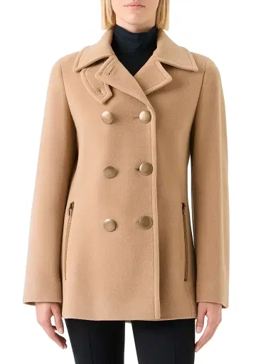 Akris punto Women's Double-Breasted Wool-Blend Pea Coat | Thumbnail 3