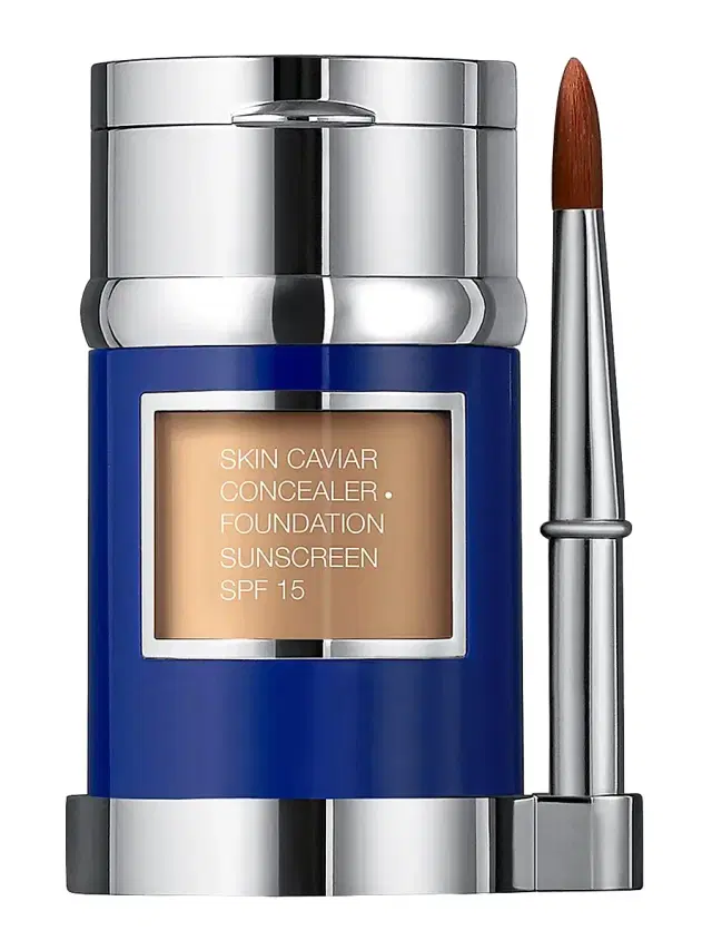 Women's Skin Caviar Concealer Foundation Sunscreen SPF 15 - Warm Beige