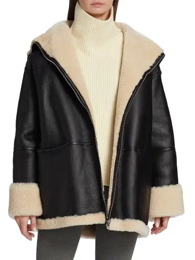TOTEME Women's Signature Shearling Jacket | Thumbnail 2 TOTEME Women's Signature Shearling Jacket | Thumbnail 2