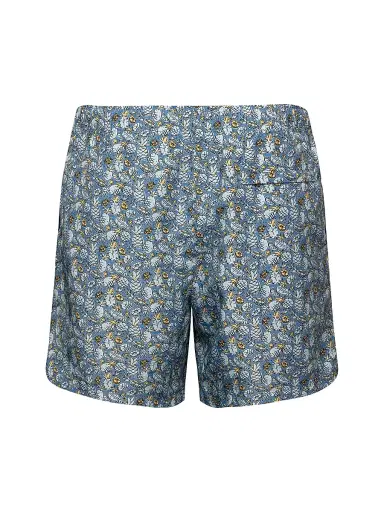 Eton Men's Pineapple Drawstring Swim Shorts - Blue | Thumbnail 2