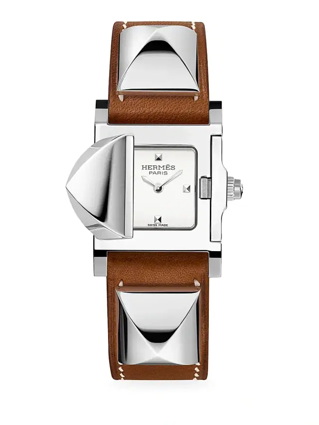 Women's Médor 27MM Stainless Steel & Leather Strap Watch - Natural