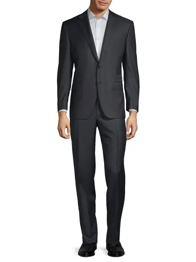 Canali Men's Wool Two-Button Suit - Navy - Size 44 | Thumbnail 2