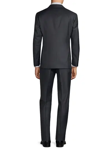 Canali Men's Wool Two-Button Suit - Navy - Size 44 | Thumbnail 5