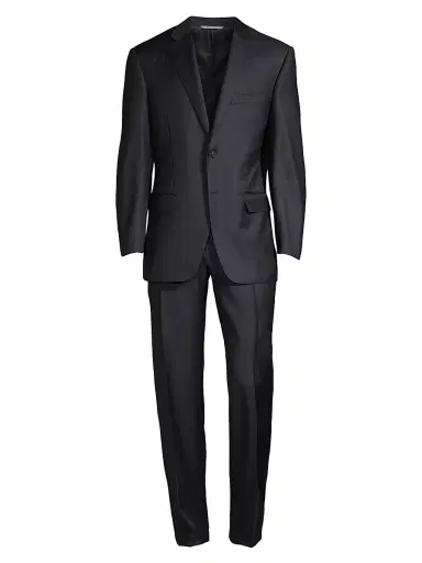 Canali Men's Wool Two-Button Suit - Navy - Size 44 | Thumbnail 1