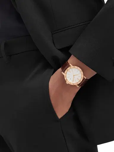 BVLGARI Men's 18K Rose Gold & Alligator Leather Strap Watch/38MM - Brown | Thumbnail 3 BVLGARI Men's 18K Rose Gold & Alligator Leather Strap Watch/38MM - Brown | Thumbnail 3