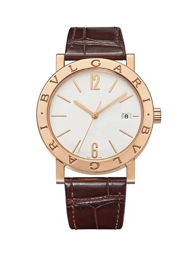Men's 18K Rose Gold & Alligator Leather Strap Watch/38MM - Brown