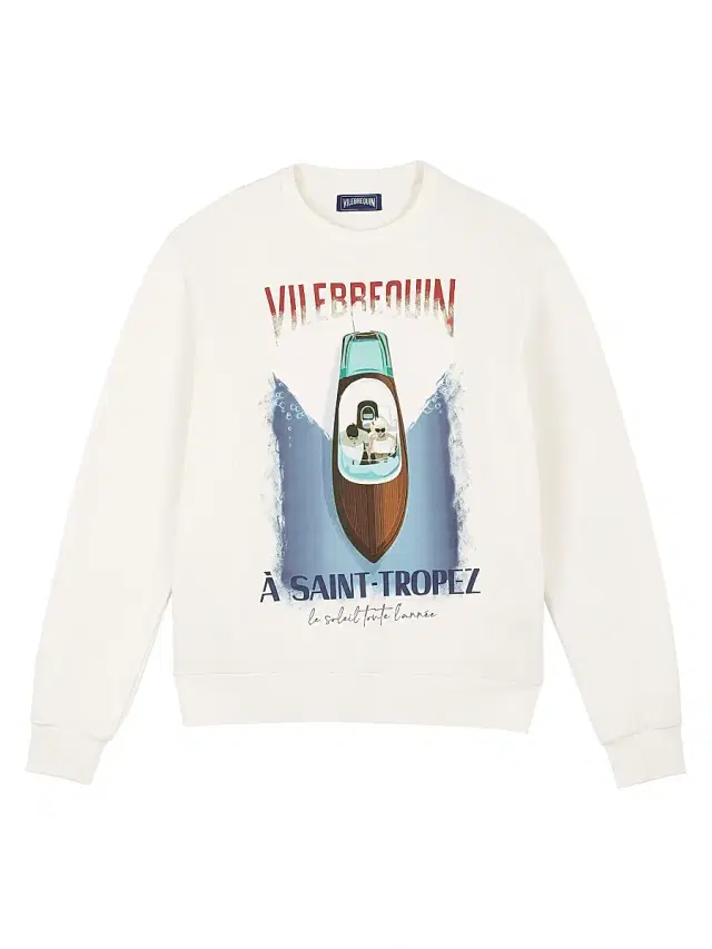 Men's Inboard Boat Crewneck Sweatshirt - Off White
