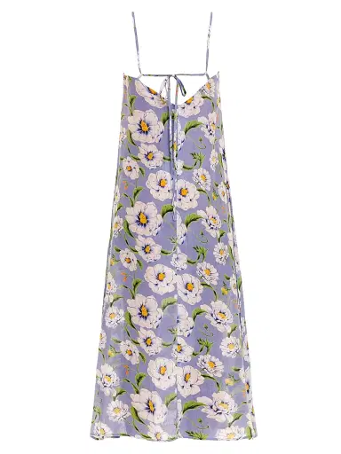 THE LAZY POET Women's Frida Linen Floral Maxi Dress | Thumbnail 2 THE LAZY POET Women's Frida Linen Floral Maxi Dress | Thumbnail 2