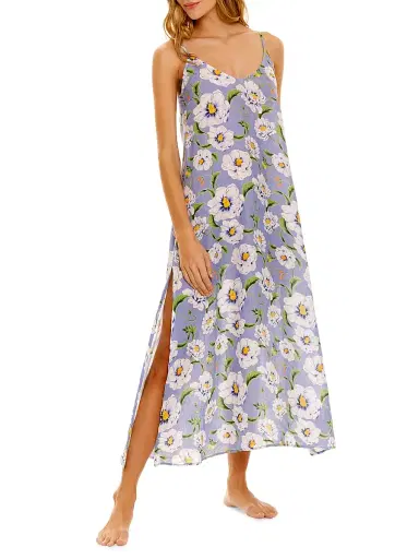 THE LAZY POET Women's Frida Linen Floral Maxi Dress | Thumbnail 3 THE LAZY POET Women's Frida Linen Floral Maxi Dress | Thumbnail 3