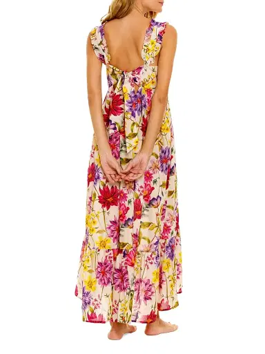 THE LAZY POET Women's Summer Soirée Mika Wind Floral Cotton Maxi Dress | Thumbnail 3 THE LAZY POET Women's Summer Soirée Mika Wind Floral Cotton Maxi Dress | Thumbnail 3