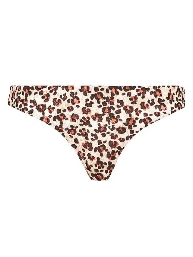 Vilebrequin Women's Turtles Leopard Bikini Bottom - Paille