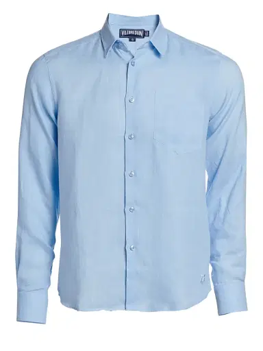 Vilebrequin Men's Lagoon Linen Shirt - Navy - Size XXXL | Thumbnail 6 Vilebrequin Men's Lagoon Linen Shirt - Navy - Size XXXL | Thumbnail 6