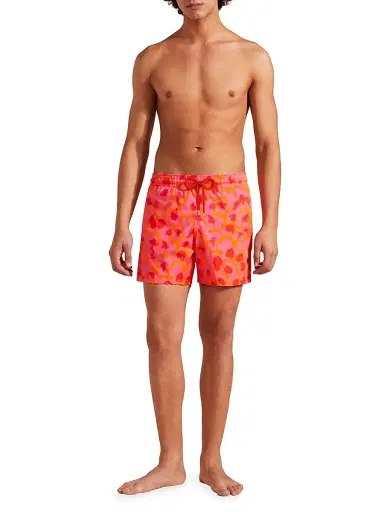 Vilebrequin Men's New Leopard Graphic Swim Trunks - Abricot - Size XL | Thumbnail 2