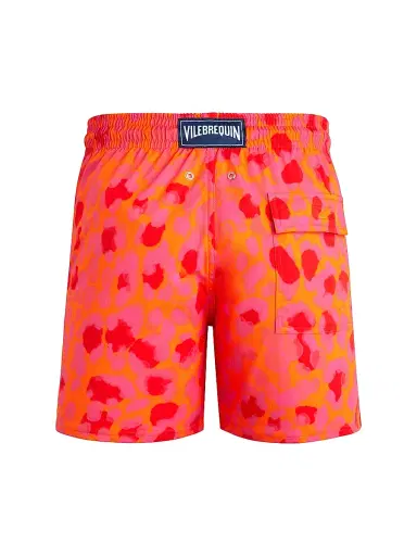 Vilebrequin Men's New Leopard Graphic Swim Trunks - Abricot - Size XL | Thumbnail 3