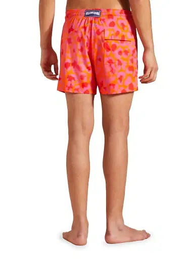 Vilebrequin Men's New Leopard Graphic Swim Trunks - Abricot - Size XL | Thumbnail 5