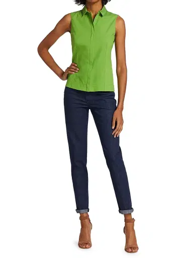 Akris Women's Magda Elasticized Cuffed Trousers | Thumbnail 2 Akris Women's Magda Elasticized Cuffed Trousers | Thumbnail 2