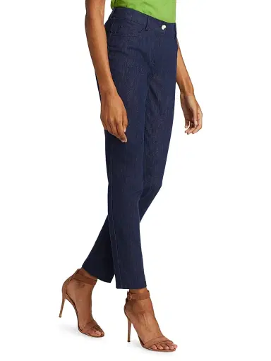 Akris Women's Magda Elasticized Cuffed Trousers | Thumbnail 4 Akris Women's Magda Elasticized Cuffed Trousers | Thumbnail 4