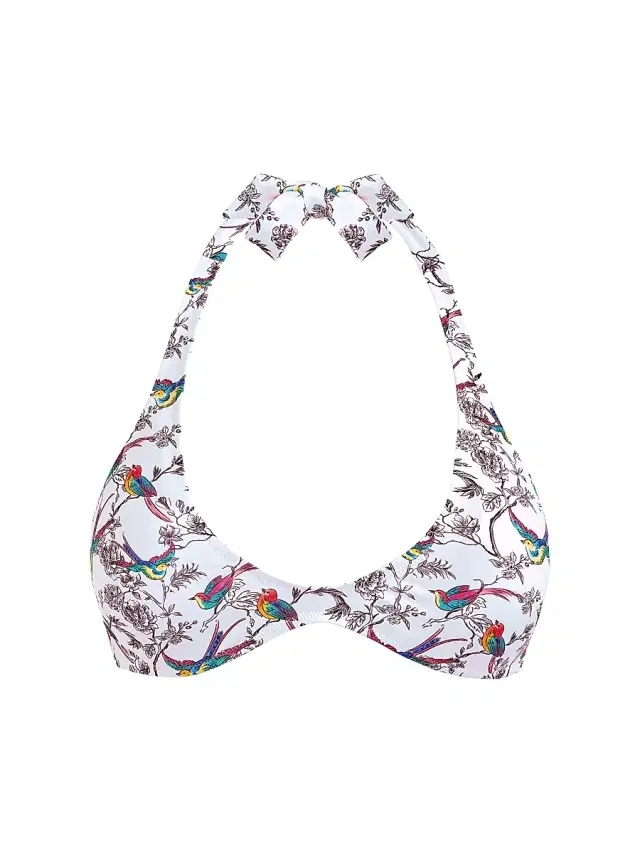 Vilebrequin Women's Rainbow Birds Bikini Top - Blanc