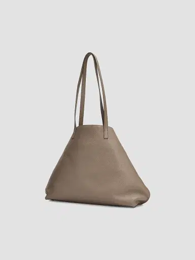 Akris Women's Medium Ai Leather Tote Bag - Taupe | Thumbnail 4 Akris Women's Medium Ai Leather Tote Bag - Taupe | Thumbnail 4
