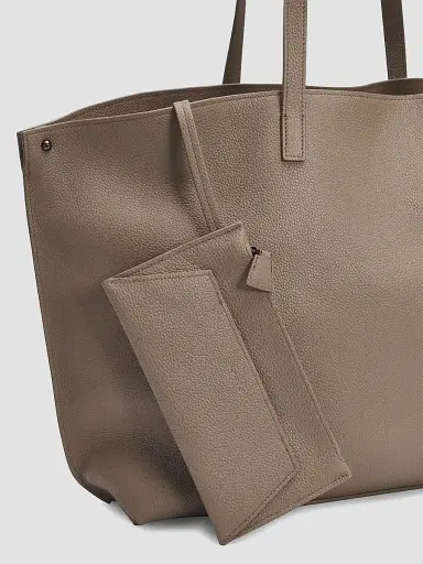 Akris Women's Medium Ai Leather Tote Bag - Taupe | Thumbnail 6 Akris Women's Medium Ai Leather Tote Bag - Taupe | Thumbnail 6