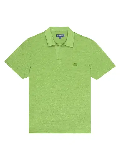 Vilebrequin Men's Pyramid Linen Polo Shirt - Camoplage - Size XL | Thumbnail 1