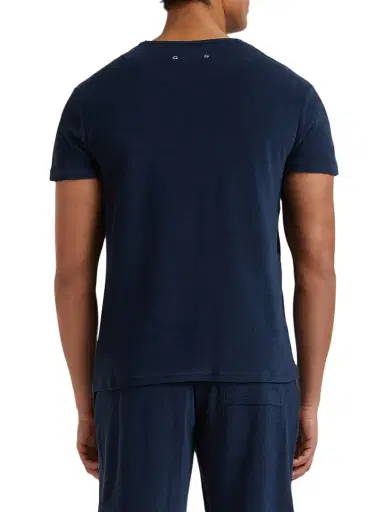 Vilebrequin Men's Cotton-Blend Crewneck T-Shirt - Bleu Marine - Size XL | Thumbnail 5 Vilebrequin Men's Cotton-Blend Crewneck T-Shirt - Bleu Marine - Size XL | Thumbnail 5