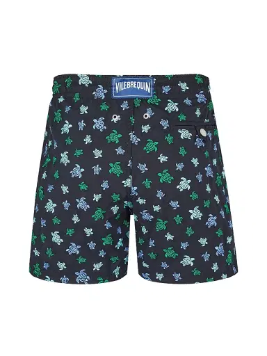 Vilebrequin Men's Micro Ronde Des Tortues Embroidered Swim Trunks | Thumbnail 2 Vilebrequin Men's Micro Ronde Des Tortues Embroidered Swim Trunks | Thumbnail 2